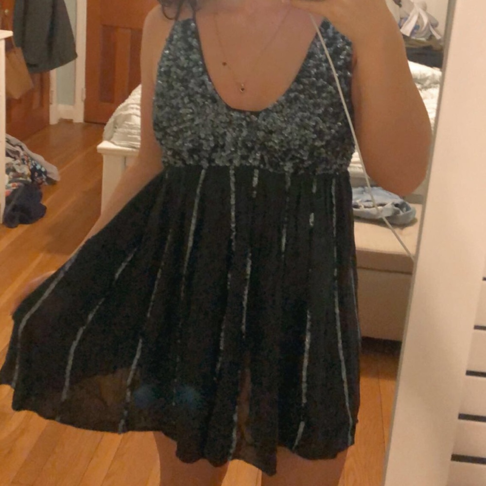 Free People sequin mini dress